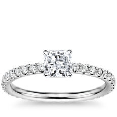 Diamond Eternity Engagement Ring in 14k White Gold (0.44 ct. tw.)